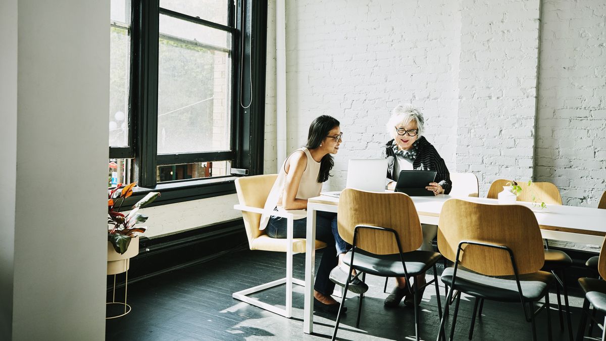 meeting in an office