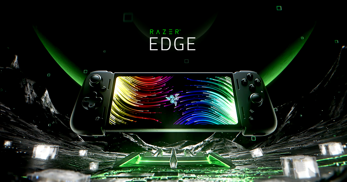 a black razer edge portable gaming device