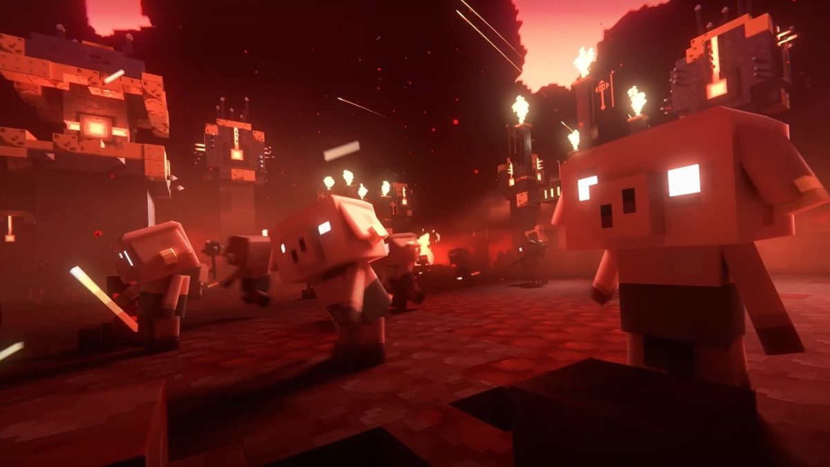 Piglins in the nether