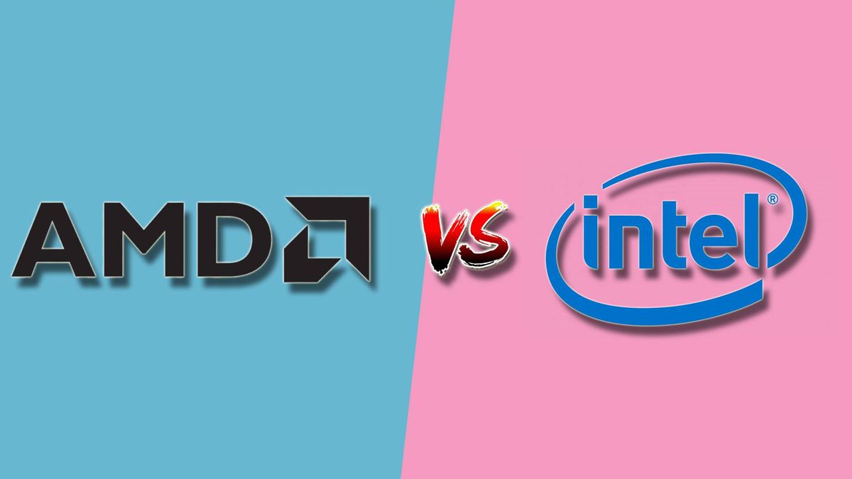 amd and intel logos