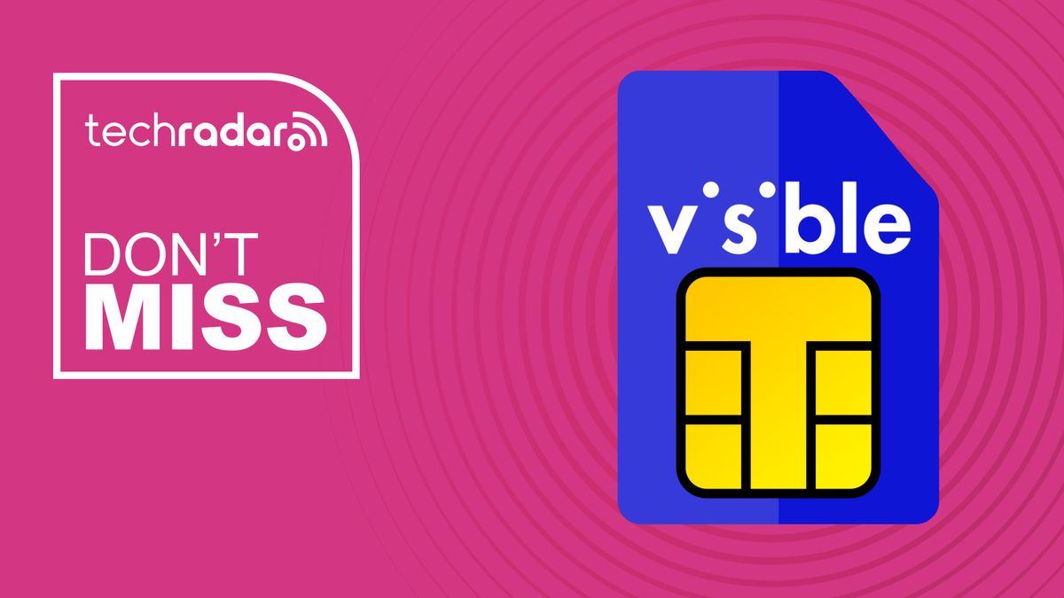 Visible branded SIM card on magenta background with don